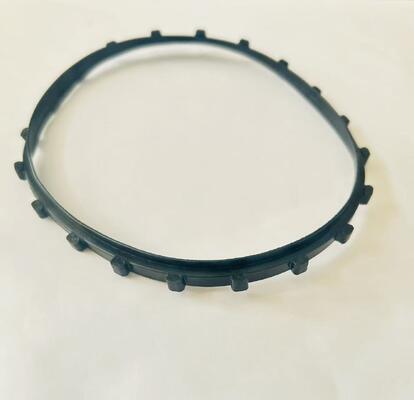 Segel Oli Karet Otomotif | Gasket Cincin Hitam dengan Lug Penentu untuk Manifold Intake Mesin