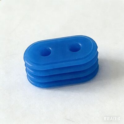 Blue Silicone Anti-Vibration Pads Custom Rubber Gaskets untuk Peralatan Industri