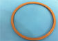 PTFE Sealed Plastic Moulded Parts Permukaan Halus Brown Magnetic Teflon Ring